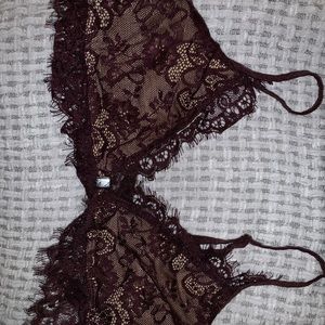 Lace Maroon bralette